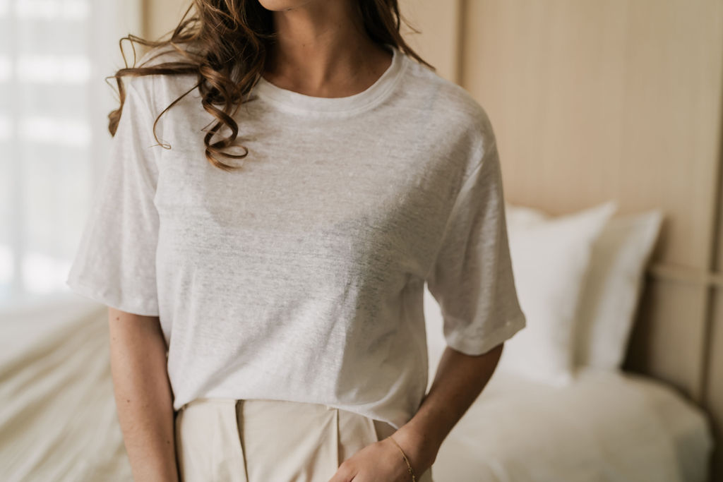Vilja Linen SS Tee / Bright White