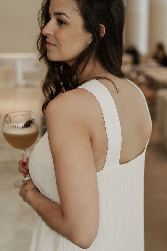 SC/ Halterneck Dress / Beige