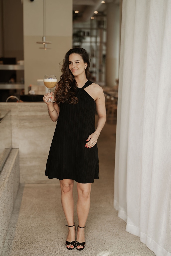 SC/ Halterneck Dress / Black