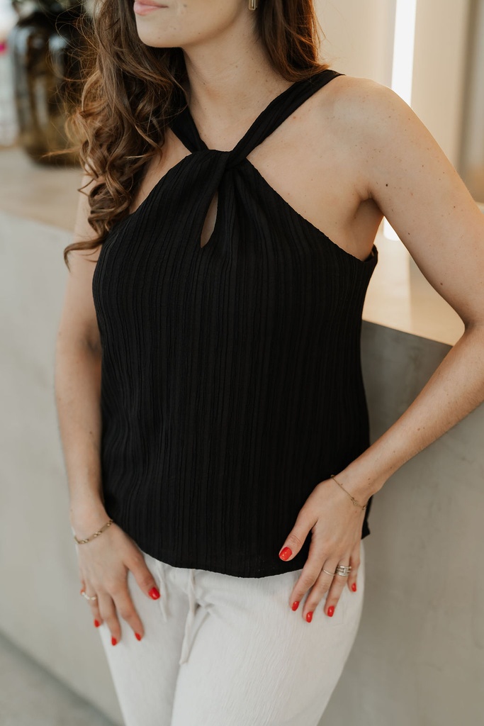 SC/ Halterneck Top / Black
