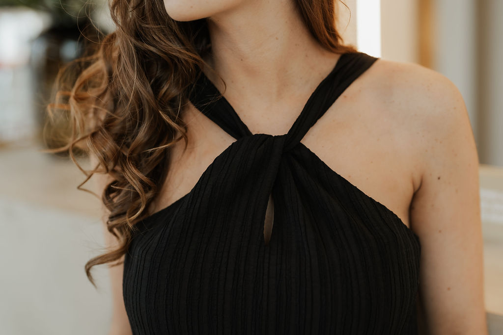 SC/ Halterneck Top / Black