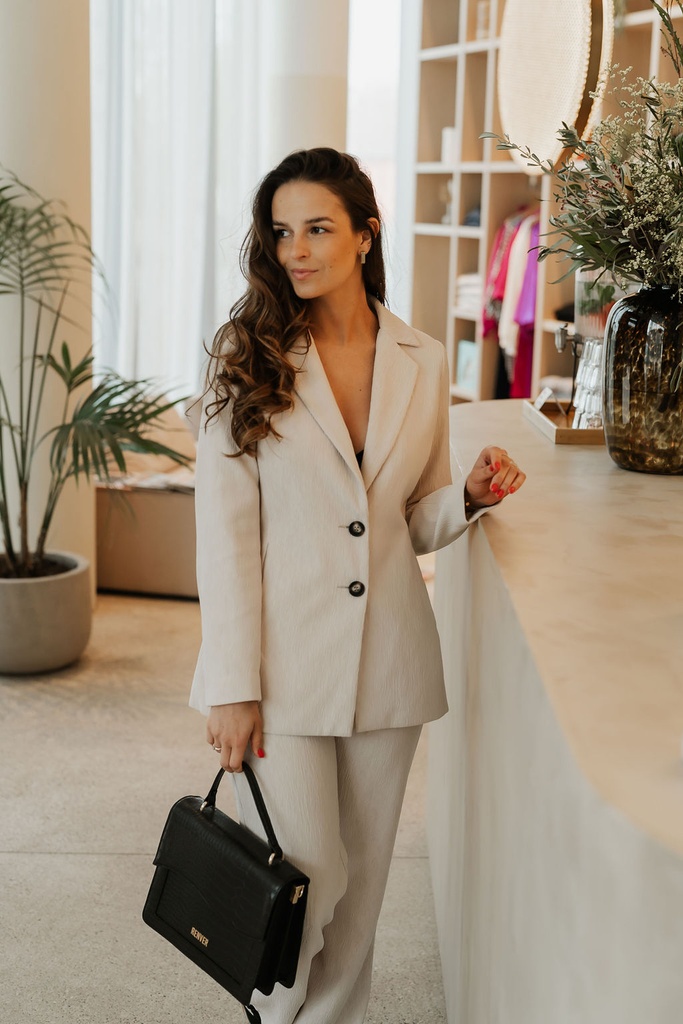 SC/ Tailored Blazer / Beige
