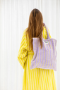 Naram Totebag Lilac & Neon Yellow
