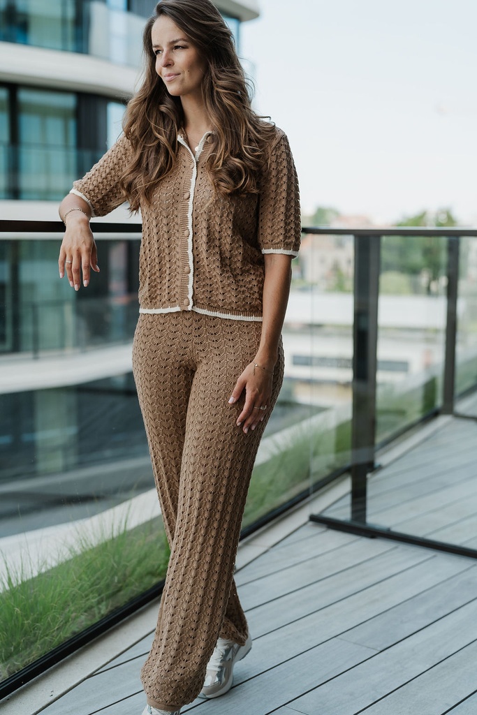 June Ankle Knit Pant Tigers Eye