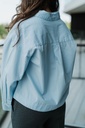 Astha LS Cropped Boxy Shirt Cashmere Blue