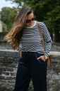 SC Striped LS shirt navy/white