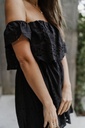Fran Dress Broderie Black