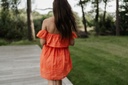 Fran Dress Broderie Orange