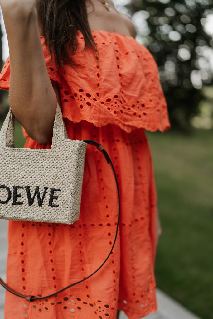 Fran Dress Broderie Orange