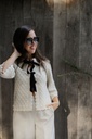 Egsa 3/4 Knit Cardigan Birch