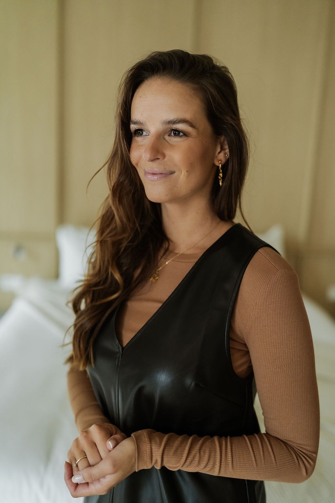 Xristina PU Dress Black