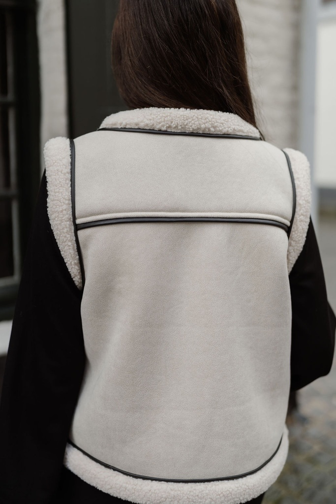 SC Gilet Lammy Beige Black