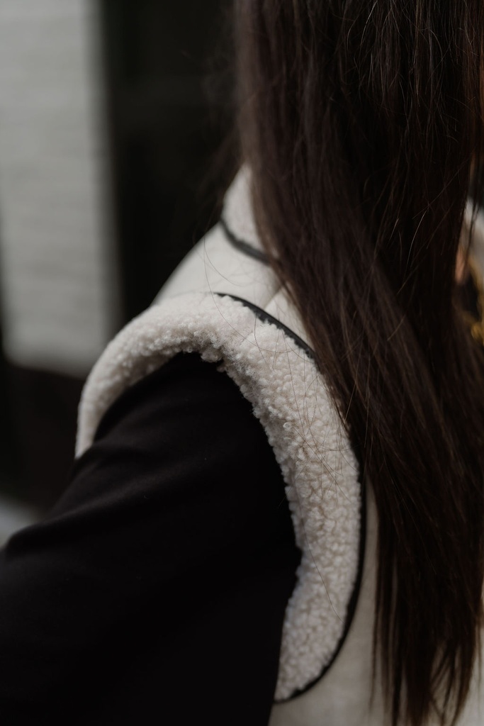 SC Gilet Lammy Beige Black