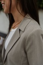 SC/ Tailored Blazer Striped Sand