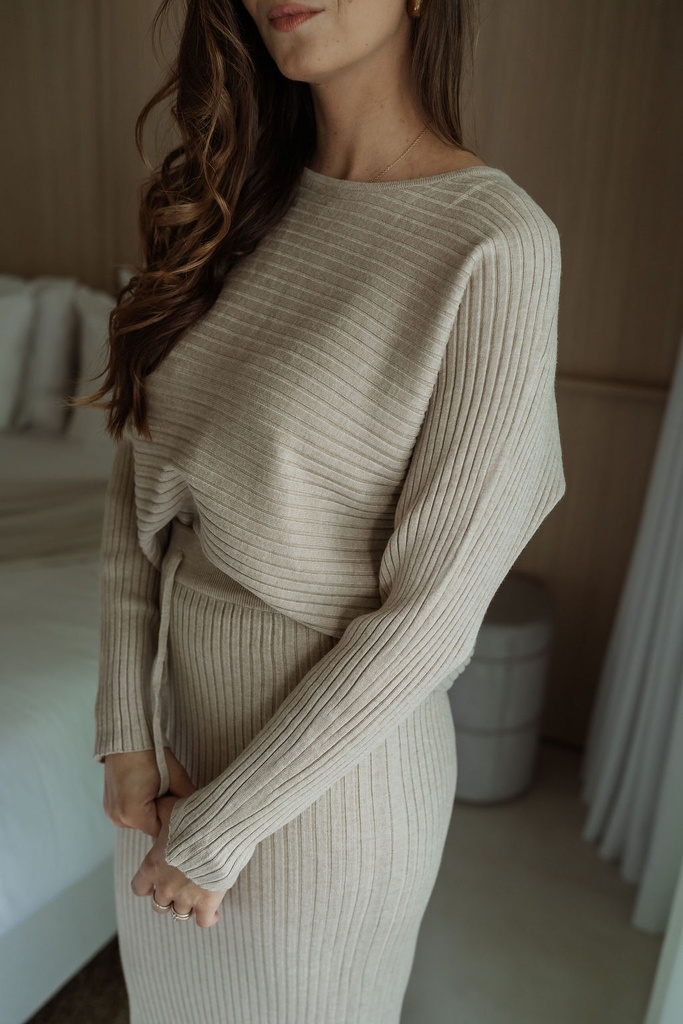 Knit Set Camille Beige
