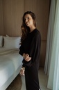 SC Blouse Sweater Dress Black