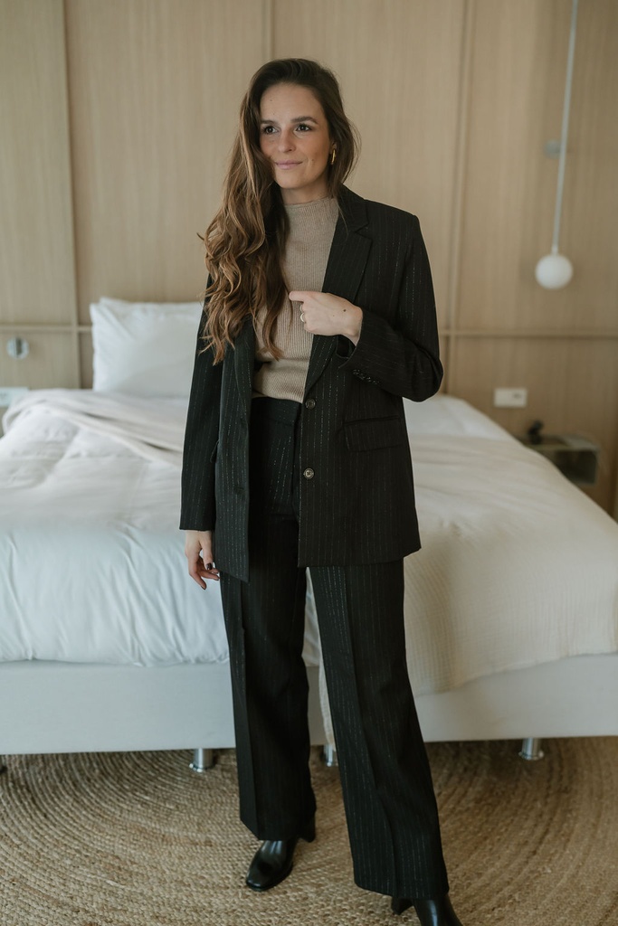 Eli-Rita Relaxed Blazer Black/Silver
