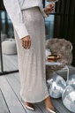 Palesa Ankle Sequin Skirt Silver