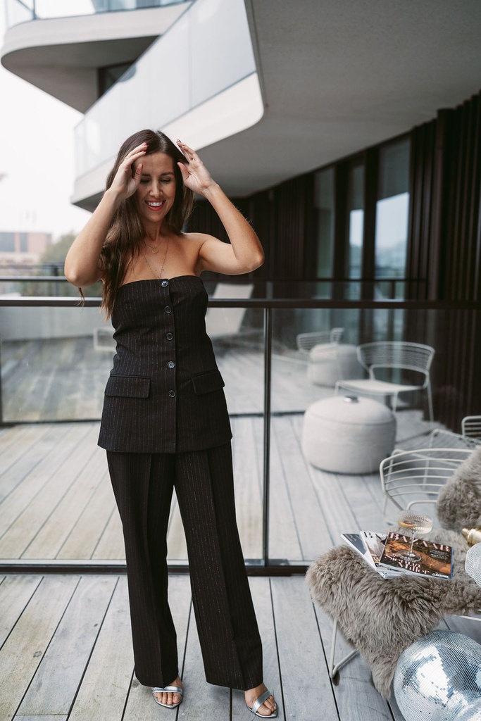 Eli Bustier Top Black