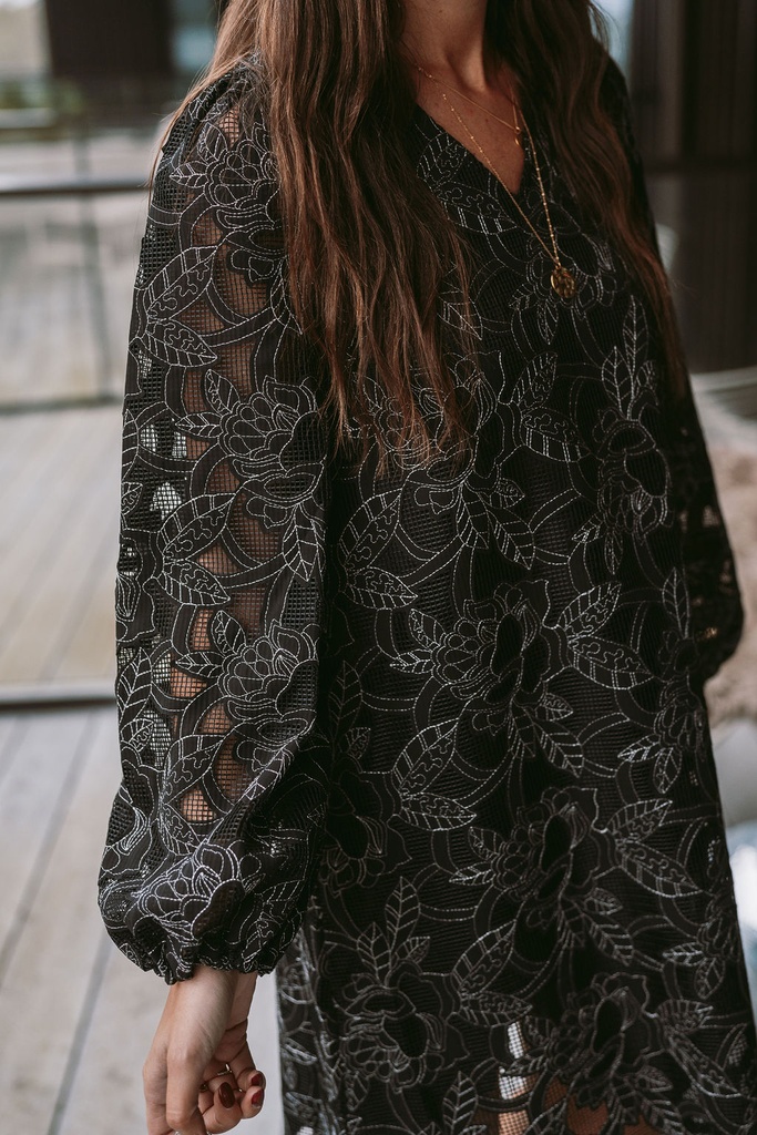 Sigga Dress Black/Silver