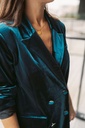 Velva Blazer - Deep Teal (Velvet Green)