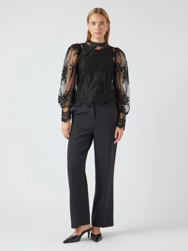 Lisa Lace Top Lining Black