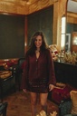 Margot Mini Skirt Sequins Burgundy