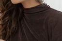 Figga Shoulder Pad Top Hot Fudge