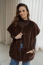 Figga Shoulder Pad Top Hot Fudge