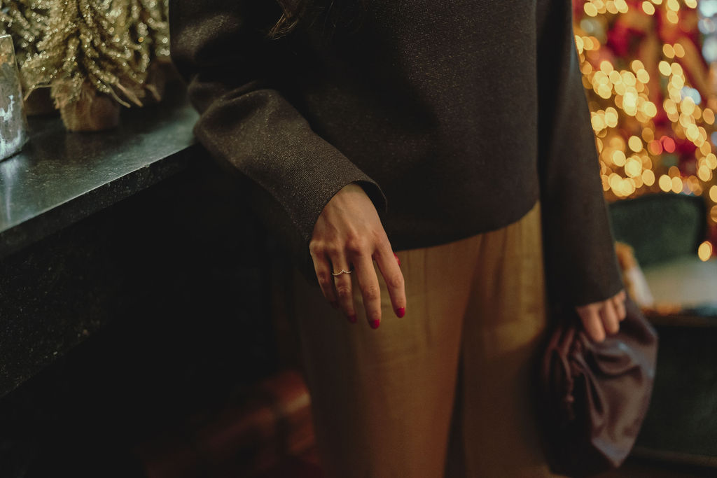 Castor Knit Pullover Hot Fudge