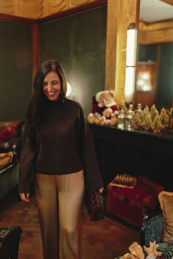 Castor Knit Pullover Hot Fudge