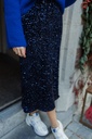Ella Skirt Sequins Navy