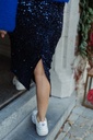 Ella Skirt Sequins Navy