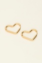My Earring Basic Open Hart Gold