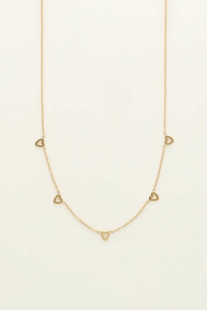 My Necklace Hearts Gold
