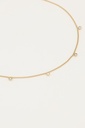 My Necklace Five Rhinestones Gold