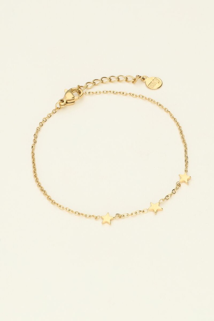 My Bracelet Three Stars Gold