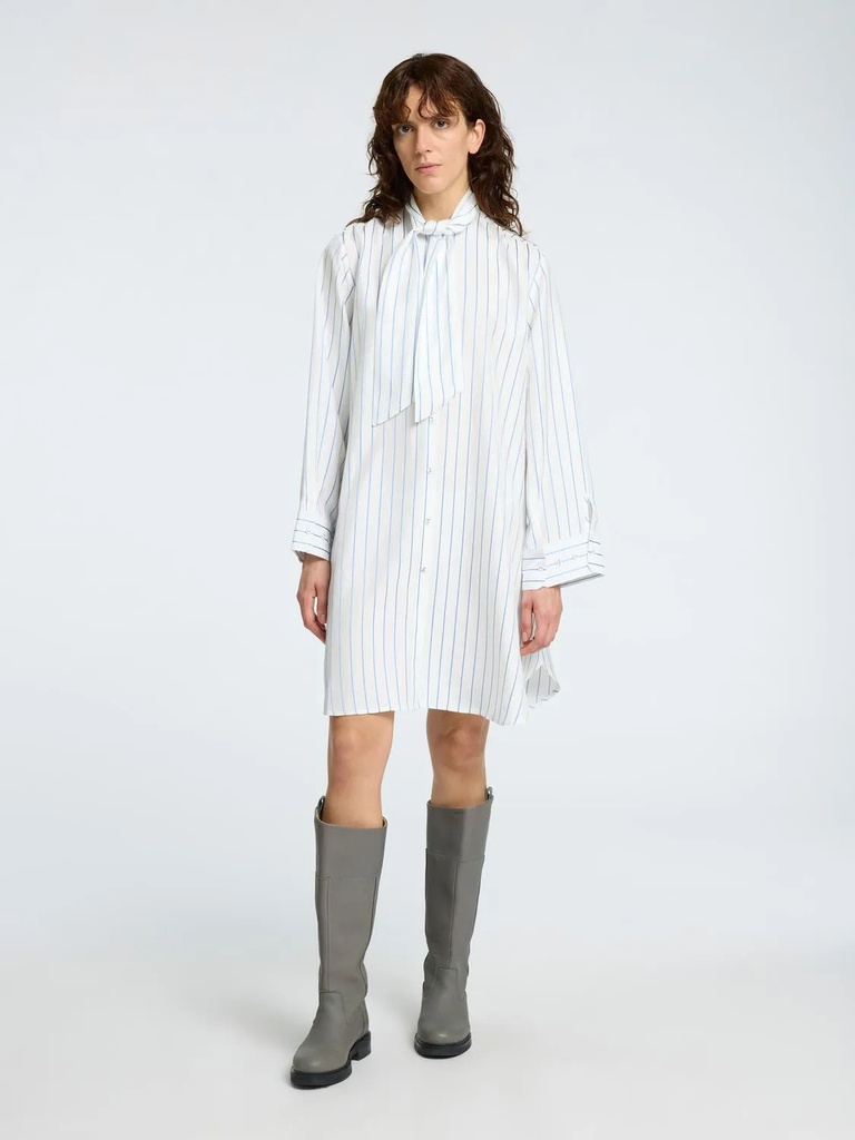 Mairin Stripedshirt Tunic Bright White