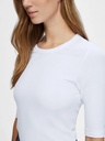 Dianna 2/4 O-Neck Top Bright White