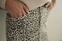 Mara Denim Mini Skirt Leopard