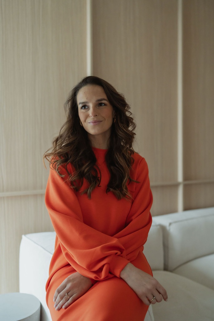 SC Blouse Sweater Dress Tomato