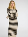 Fina Knit Stripe Dress Birch