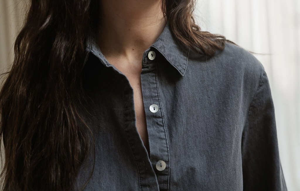 Ginny Denim Shirt Grey