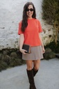 Kiara Mini Skort Taupe