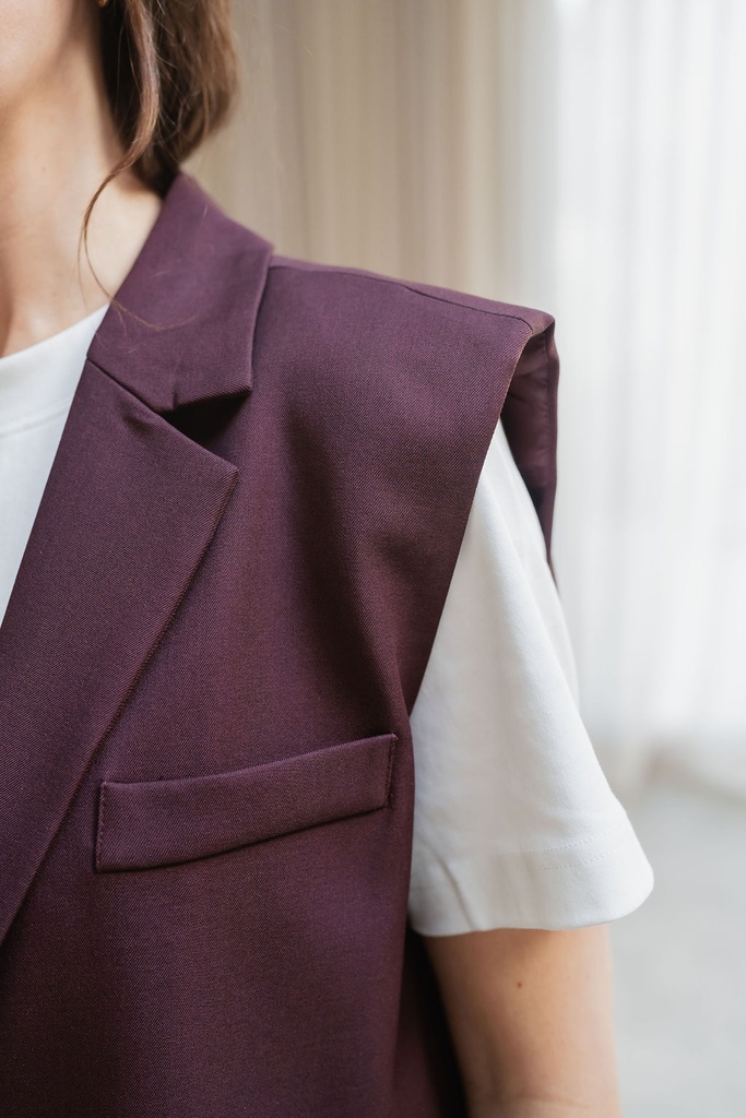 Emmi Vest NS Burgundy