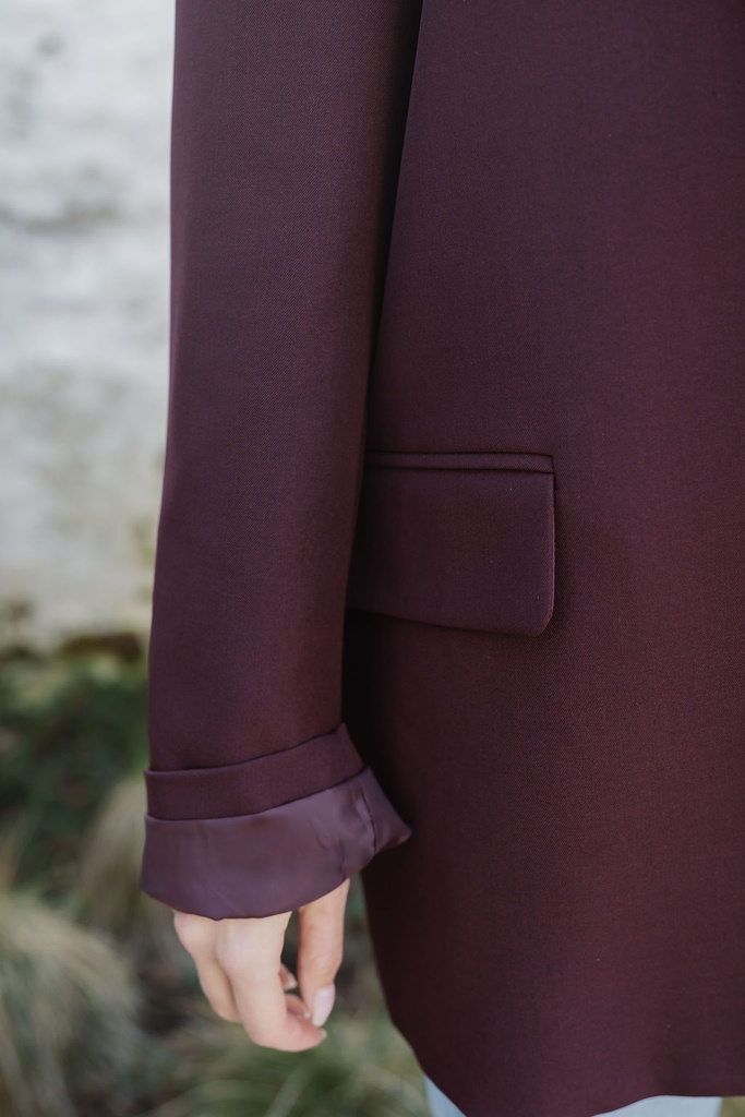 Emmi Blazer Burgundy