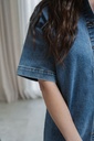 Elsa Denim Shirt Dress Light Blue