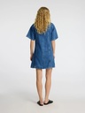 Rie 2/4 Short Dress Blue Denim