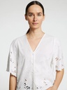 Shirt Dahlia Broderi White