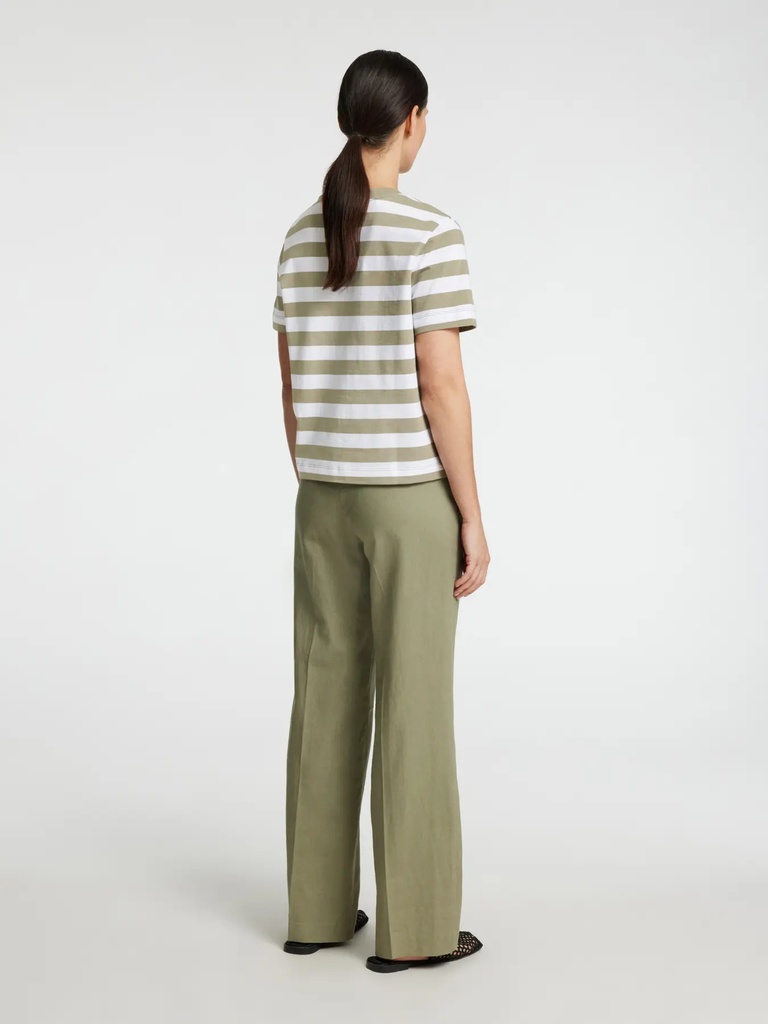 Essential Striped Boxy Tee Vetiver